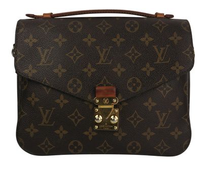 Pochette Metis, &pound;1,200, Handbags, Brown, Canvas, Front view